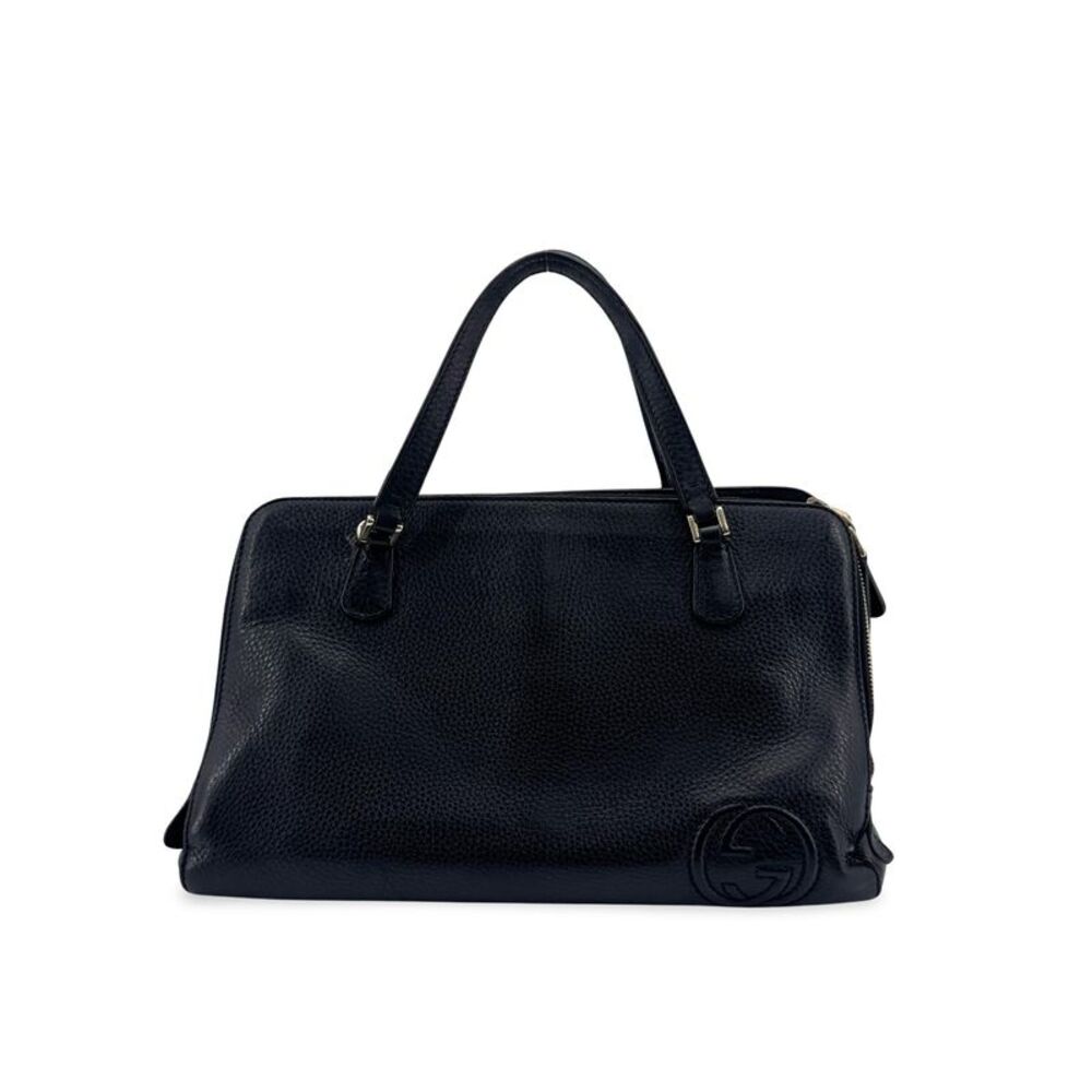 Gucci Soho Leather Top Handle Bag Black